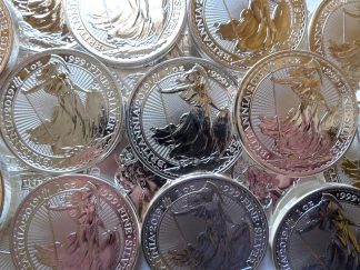 UK Britannia silver bullion coins