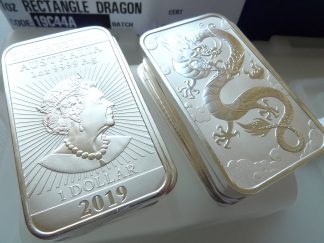 1oz silver bullion bars 2019 dragon