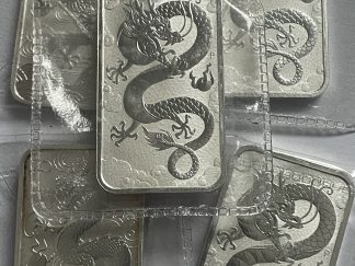 Lunar Dragon bar 5x 1oz 999 silver limited issue