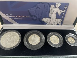 2001 Britannia 4coin proof set